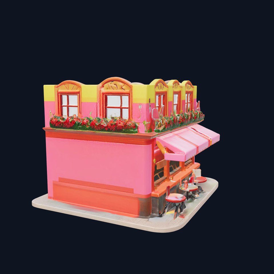 Charming Pink Caf model pack